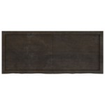 vidaXL Blat de baie, maro închis, 120x50x(2-6) cm, lemn masiv tratat vidaXL Blat de baie, maro închis, 120x50x(2-6) cm, lemn masiv tratat