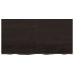 vidaXL Blat de baie, maro închis, 120x60x(2-4) cm, lemn masiv tratat vidaXL Blat de baie, maro închis, 120x60x(2-4) cm, lemn masiv tratat