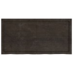 vidaXL Blat de baie, maro închis, 120x60x(2-4) cm, lemn masiv tratat vidaXL Blat de baie, maro închis, 120x60x(2-4) cm, lemn masiv tratat