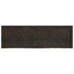 vidaXL Blat de baie, maro închis, 160x50x(2-6) cm, lemn masiv tratat vidaXL Blat de baie, maro închis, 160x50x(2-6) cm, lemn masiv tratat