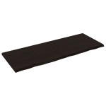 vidaXL Blat de baie, maro închis, 160x60x(2-4) cm, lemn masiv tratat vidaXL Blat de baie, maro închis, 160x60x(2-4) cm, lemn masiv tratat