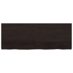 vidaXL Blat de baie, maro închis, 160x60x(2-4) cm, lemn masiv tratat vidaXL Blat de baie, maro închis, 160x60x(2-4) cm, lemn masiv tratat