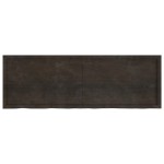 vidaXL Blat de baie, maro închis, 180x60x(2-4) cm, lemn masiv tratat vidaXL Blat de baie, maro închis, 180x60x(2-4) cm, lemn masiv tratat