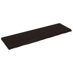 vidaXL Blat de baie, maro închis, 200x60x(2-6) cm, lemn masiv tratat vidaXL Blat de baie, maro închis, 200x60x(2-6) cm, lemn masiv tratat