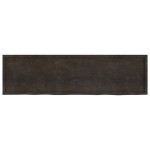 vidaXL Blat de baie, maro închis, 220x60x(2-6) cm, lemn masiv tratat vidaXL Blat de baie, maro închis, 220x60x(2-6) cm, lemn masiv tratat