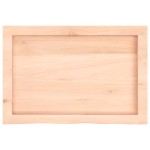 vidaXL Blat de masă, 60x40x(2-6) cm, lemn masiv de stejar netratat