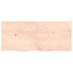 vidaXL Blat de masă, 140x60x(2-4) cm, lemn masiv de stejar netratat vidaXL Blat de masă, 140x60x(2-4) cm, lemn masiv de stejar netratat