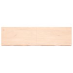 vidaXL Blat de masă, 180x50x(2-6) cm, lemn masiv de stejar netratat