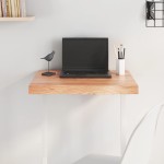 vidaXL Blat de masă maro 60x40x(2-6) cm, lemn masiv stejar tratat vidaXL Blat de masă maro 60x40x(2-6) cm, lemn masiv stejar tratat