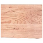 vidaXL Blat de masă maro 60x50x(2-6) cm, lemn masiv stejar tratat vidaXL Blat de masă maro 60x50x(2-6) cm, lemn masiv stejar tratat