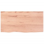 vidaXL Blat de masă maro 80x40x(2-4) cm, lemn masiv stejar tratat vidaXL Blat de masă maro 80x40x(2-4) cm, lemn masiv stejar tratat