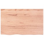 vidaXL Blat de masă maro 80x50x(2-4) cm, lemn masiv stejar tratat vidaXL Blat de masă maro 80x50x(2-4) cm, lemn masiv stejar tratat