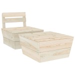 vidaXL Set mobilier de grădină, 2 piese, lemn de molid tratat vidaXL Set mobilier de grădină, 2 piese, lemn de molid tratat