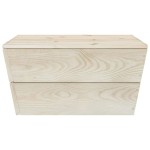 vidaXL Set mobilier de grădină, 2 piese, lemn de molid tratat vidaXL Set mobilier de grădină, 2 piese, lemn de molid tratat