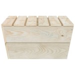 vidaXL Set mobilier de grădină, 2 piese, lemn de molid tratat vidaXL Set mobilier de grădină, 2 piese, lemn de molid tratat