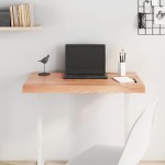 vidaXL Blat de masă maro 80x60x(2-6) cm, lemn masiv stejar tratat vidaXL Blat de masă maro 80x60x(2-6) cm, lemn masiv stejar tratat
