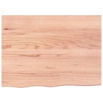 vidaXL Blat de masă maro 80x60x(2-6) cm, lemn masiv stejar tratat vidaXL Blat de masă maro 80x60x(2-6) cm, lemn masiv stejar tratat