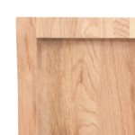 vidaXL Blat de masă maro 100x40x(2-4) cm, lemn masiv stejar tratat vidaXL Blat de masă maro 100x40x(2-4) cm, lemn masiv stejar tratat