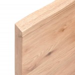 vidaXL Blat de masă maro 100x40x(2-4) cm, lemn masiv stejar tratat vidaXL Blat de masă maro 100x40x(2-4) cm, lemn masiv stejar tratat