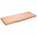 vidaXL Blat de masă maro 100x40x(2-6) cm, lemn masiv stejar tratat vidaXL Blat de masă maro 100x40x(2-6) cm, lemn masiv stejar tratat