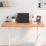 vidaXL Blat de masă maro 100x40x(2-6) cm, lemn masiv stejar tratat vidaXL Blat de masă maro 100x40x(2-6) cm, lemn masiv stejar tratat