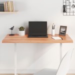 vidaXL Blat de masă maro 100x50x(2-4) cm, lemn masiv stejar tratat vidaXL Blat de masă maro 100x50x(2-4) cm, lemn masiv stejar tratat