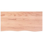 vidaXL Blat de masă maro 100x50x(2-4) cm, lemn masiv stejar tratat vidaXL Blat de masă maro 100x50x(2-4) cm, lemn masiv stejar tratat