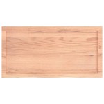 vidaXL Blat de masă maro 100x50x(2-4) cm, lemn masiv stejar tratat vidaXL Blat de masă maro 100x50x(2-4) cm, lemn masiv stejar tratat