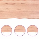 vidaXL Blat de masă maro 100x50x(2-4) cm, lemn masiv stejar tratat vidaXL Blat de masă maro 100x50x(2-4) cm, lemn masiv stejar tratat