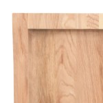 vidaXL Blat de masă maro 100x50x(2-4) cm, lemn masiv stejar tratat vidaXL Blat de masă maro 100x50x(2-4) cm, lemn masiv stejar tratat