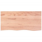 vidaXL Blat de masă maro 100x50x(2-6) cm, lemn masiv stejar tratat vidaXL Blat de masă maro 100x50x(2-6) cm, lemn masiv stejar tratat