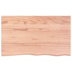 vidaXL Blat de masă maro 100x60x(2-4) cm, lemn masiv stejar tratat vidaXL Blat de masă maro 100x60x(2-4) cm, lemn masiv stejar tratat