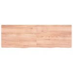 vidaXL Blat de masă maro 120x40x(2-4) cm, lemn masiv stejar tratat vidaXL Blat de masă maro 120x40x(2-4) cm, lemn masiv stejar tratat