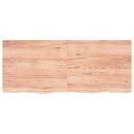 vidaXL Blat de masă maro 120x50x(2-6) cm, lemn masiv stejar tratat