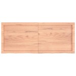 vidaXL Blat de masă maro 120x50x(2-6) cm, lemn masiv stejar tratat