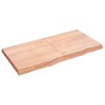 vidaXL Blat de masă maro 120x60x(2-6) cm, lemn masiv stejar tratat vidaXL Blat de masă maro 120x60x(2-6) cm, lemn masiv stejar tratat