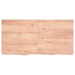 vidaXL Blat de masă maro 120x60x(2-6) cm, lemn masiv stejar tratat vidaXL Blat de masă maro 120x60x(2-6) cm, lemn masiv stejar tratat