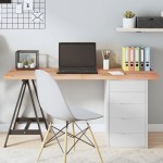 vidaXL Blat de masă maro 140x60x(2-4) cm, lemn masiv stejar tratat vidaXL Blat de masă maro 140x60x(2-4) cm, lemn masiv stejar tratat