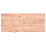 vidaXL Blat de masă maro 140x60x(2-6) cm, lemn masiv stejar tratat vidaXL Blat de masă maro 140x60x(2-6) cm, lemn masiv stejar tratat