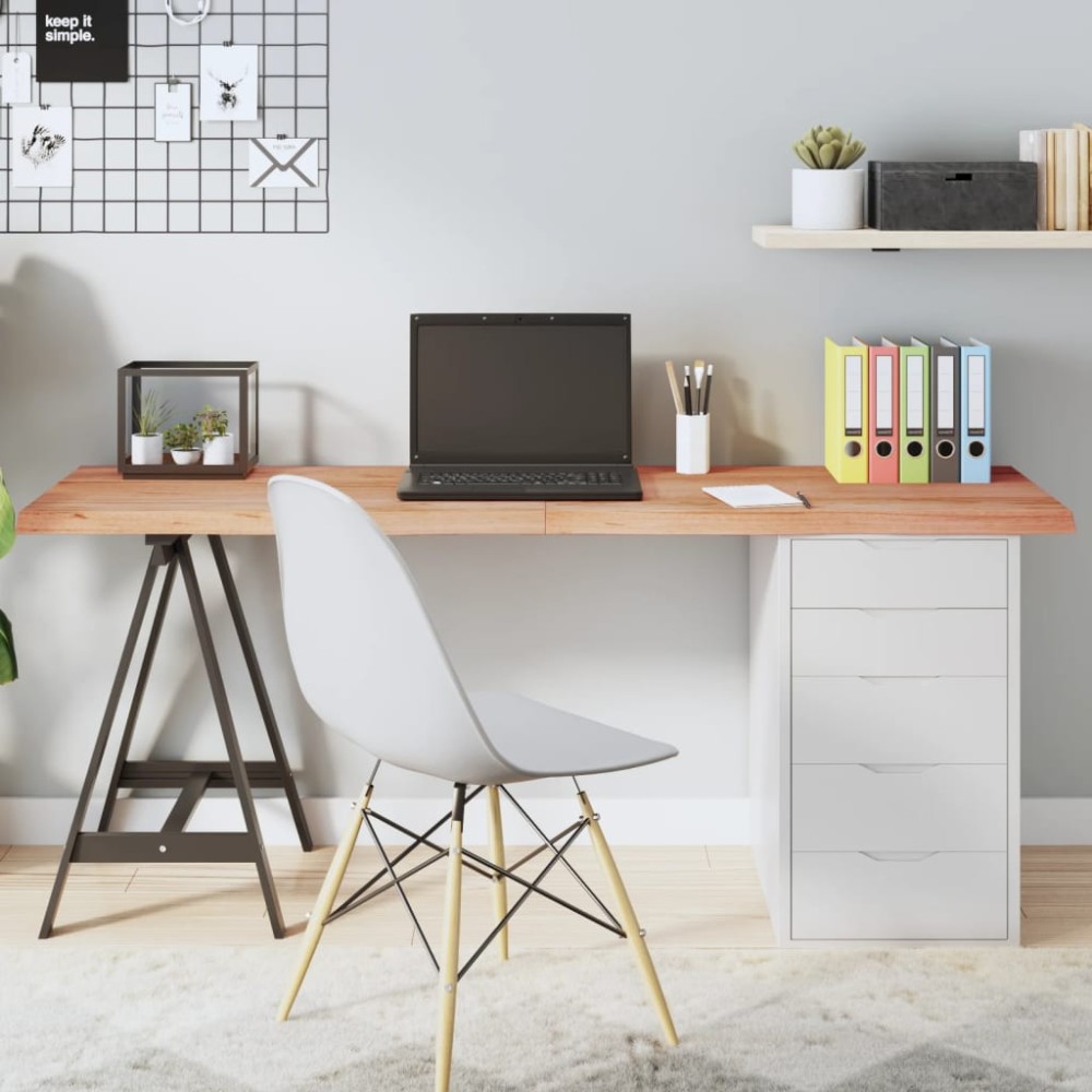 vidaXL Blat de masă maro 160x50x(2-4) cm, lemn masiv stejar tratat