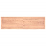 vidaXL Blat de masă maro 180x50x(2-4) cm, lemn masiv stejar tratat vidaXL Blat de masă maro 180x50x(2-4) cm, lemn masiv stejar tratat