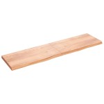 vidaXL Blat de masă maro 200x50x(2-6) cm, lemn masiv stejar tratat vidaXL Blat de masă maro 200x50x(2-6) cm, lemn masiv stejar tratat