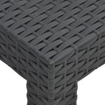 vidaXL Masă de grădină, antracit, 58x58x41 cm, PP ratan vidaXL Masă de grădină, antracit, 58x58x41 cm, PP ratan