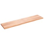 vidaXL Blat de masă maro 220x50x(2-6) cm, lemn masiv stejar tratat vidaXL Blat de masă maro 220x50x(2-6) cm, lemn masiv stejar tratat