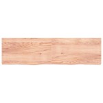 vidaXL Blat de masă maro 220x60x(2-6) cm, lemn masiv stejar tratat vidaXL Blat de masă maro 220x60x(2-6) cm, lemn masiv stejar tratat