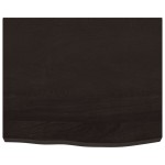 vidaXL Blat de masă maro 60x50x(2-6) cm, lemn masiv stejar tratat vidaXL Blat de masă maro 60x50x(2-6) cm, lemn masiv stejar tratat