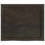 vidaXL Blat de masă maro 60x50x(2-6) cm, lemn masiv stejar tratat vidaXL Blat de masă maro 60x50x(2-6) cm, lemn masiv stejar tratat
