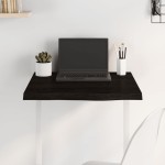 vidaXL Blat de masă maro 60x60x(2-4) cm, lemn masiv stejar tratat