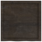 vidaXL Blat de masă maro 60x60x(2-6) cm, lemn masiv stejar tratat vidaXL Blat de masă maro 60x60x(2-6) cm, lemn masiv stejar tratat