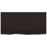 vidaXL Blat de masă maro 80x40x(2-4) cm, lemn masiv stejar tratat vidaXL Blat de masă maro 80x40x(2-4) cm, lemn masiv stejar tratat